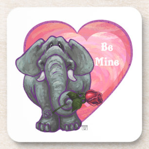 Elephant Valentijnsdag Bier Onderzetter