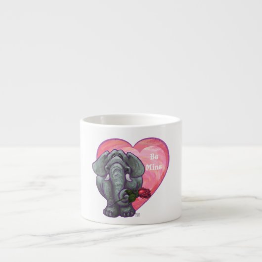 Elephant Valentijnsdag Espresso Kop (Voorkant)