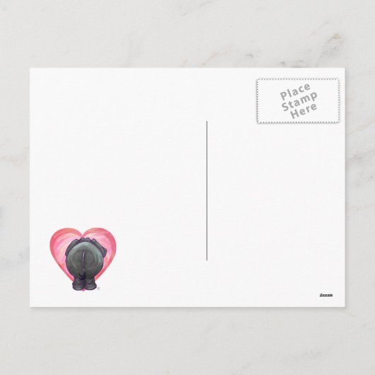 Elephant Valentijnsdag Feestdagenkaart (Achterkant)