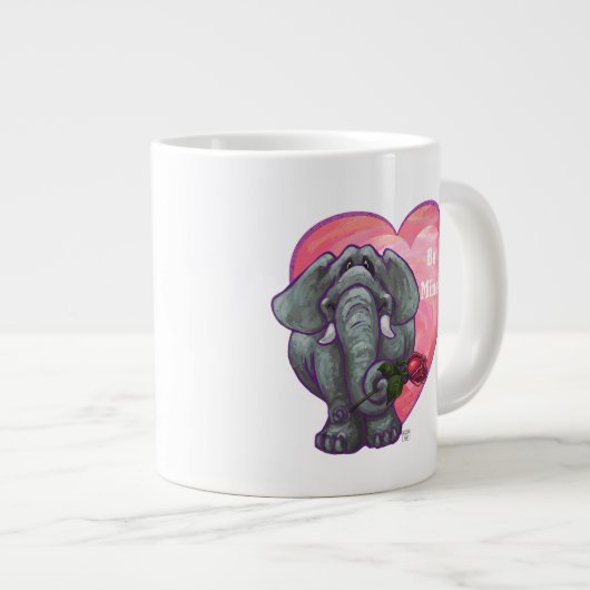 Elephant Valentijnsdag Grote Koffiekop (Voorkant rechts)