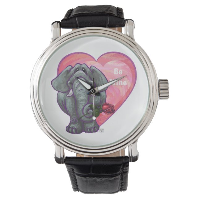 Elephant Valentijnsdag Horloge (Voorkant)