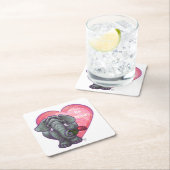 Elephant Valentijnsdag Kartonnen Onderzetters (Insitu)