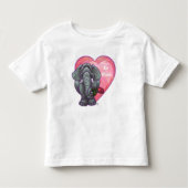 Elephant Valentijnsdag Kinder Shirts (Voorkant)