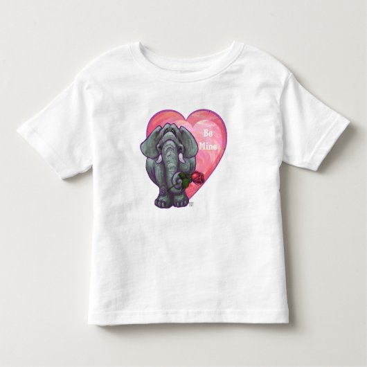 Elephant Valentijnsdag Kinder Shirts (Voorkant)