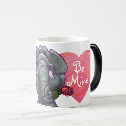 Elephant Valentijnsdag Magische Mok (Voorkant rechts)