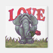 Elephant Valentijnsdag Magneet (Voorkant)