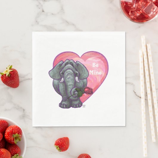 Elephant Valentijnsdag Servetten (Insitu)