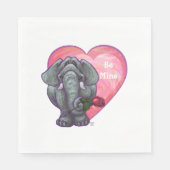Elephant Valentijnsdag Servetten (Voorkant)