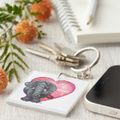 Elephant Valentijnsdag Sleutelhanger (Voorkant Rechts)