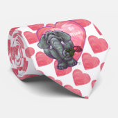 Elephant Valentijnsdag Stropdas (Opgerold)