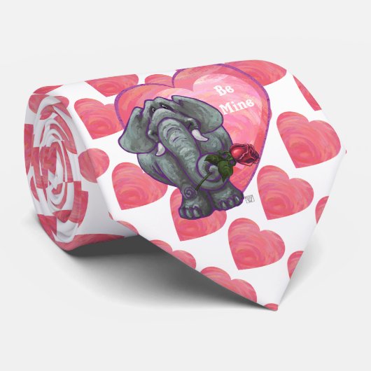 Elephant Valentijnsdag Stropdas (Opgerold)