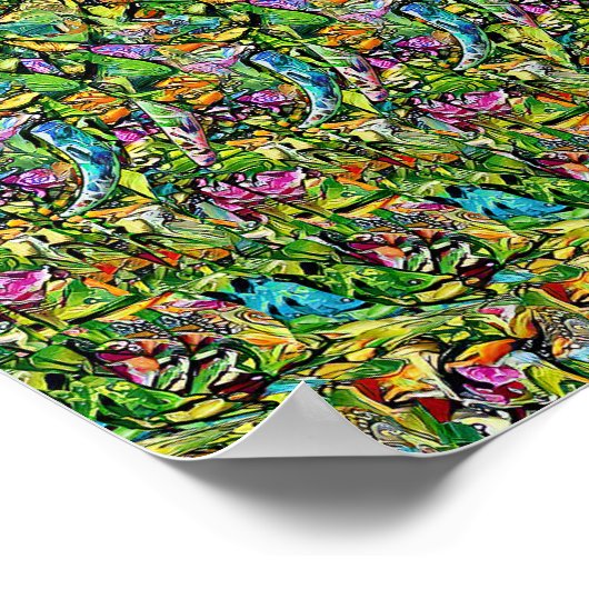 Elephant - Verborgen 3D-afdrukken Poster (Hoek)