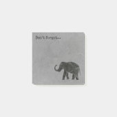 Elephant "vergeet het niet" post-it® notes (Voorkant)