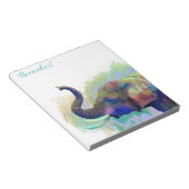 Elephant vergeet nooit "Remeber" Notitieblok (Schuin)