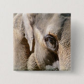 ELEPHANT VIERKANTE BUTTON 5,1 CM (Voorkant)