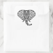 Elephant Vierkante Sticker (Tas)