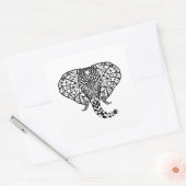 Elephant Vierkante Sticker (Envelop)