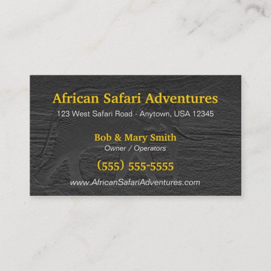 Elephant Visitekaartje (Voorkant)