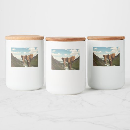 Elephant Voedselcontainer Etiket (Flessen)