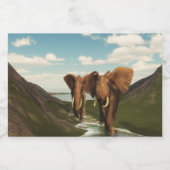 Elephant Voedselcontainer Etiket (Enkel label)