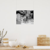 Elephant voert een Trick uit, 1915.  foto Poster (Keuken)