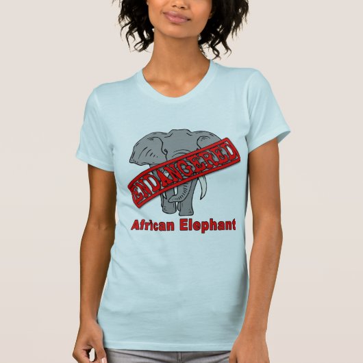 Elephant voor bedreigde diersoorten t-shirt (Voorkant)