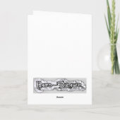 Elephant voor feestvieren (blauw) kaart (Achterkant)