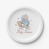 Elephant voor fietsen papieren bordje (Voorkant)