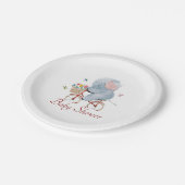 Elephant voor fietsen papieren bordje (Gekanteld)