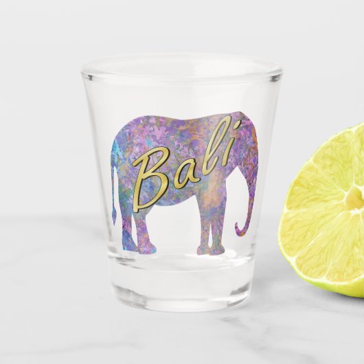 Elephant voor gekantelde boten shot glas (Voorkant)