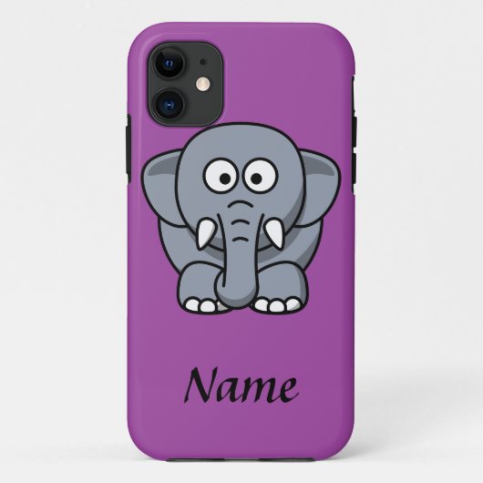 Elephant voor gepersonaliseerde Cartoon Case-Mate iPhone Case (Achterkant)