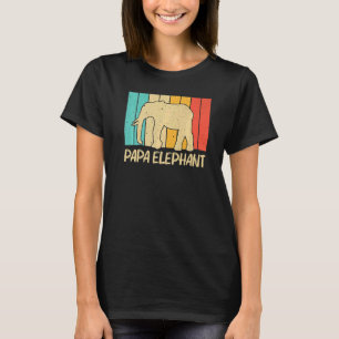 Elephant voor mannen Papa Indiaanse olifant Mammot T-shirt