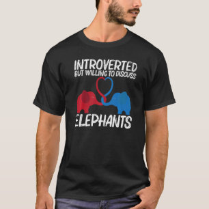 Elephant voor mannen Wilde Park Animal T-shirt
