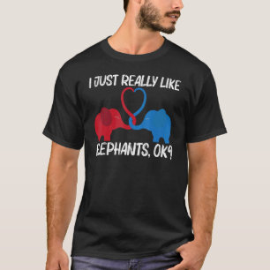 Elephant voor mannen Wilde Park Dier 1 T-shirt