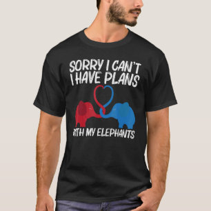 Elephant voor mannen Wilde Park Dier 2 T-shirt
