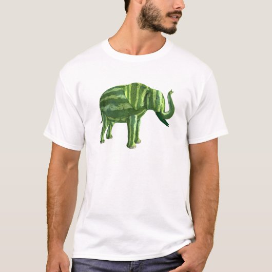 Elephant voor nationale watermeloendag t-shirt (Voorkant)