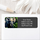 Elephant voor Oerwoud - vrij en vrij Etiket (Insitu)