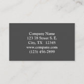 Elephant voor Oerwoud - vrij en vrij Visitekaartje (Achterkant)