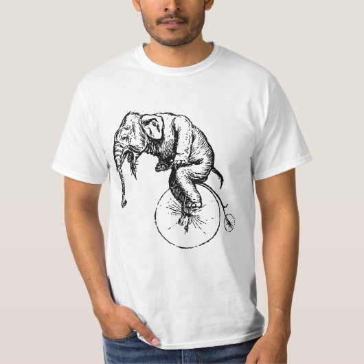 Elephant voor Shirt van Unicycle (Voorkant)