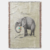  Elephant voor speciale padvinders Deken (Voorkant Verticaal)