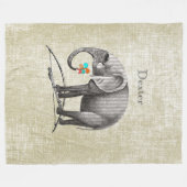  Elephant voor speciale padvinders Fleece Deken (Voorkant (Horizontaal))