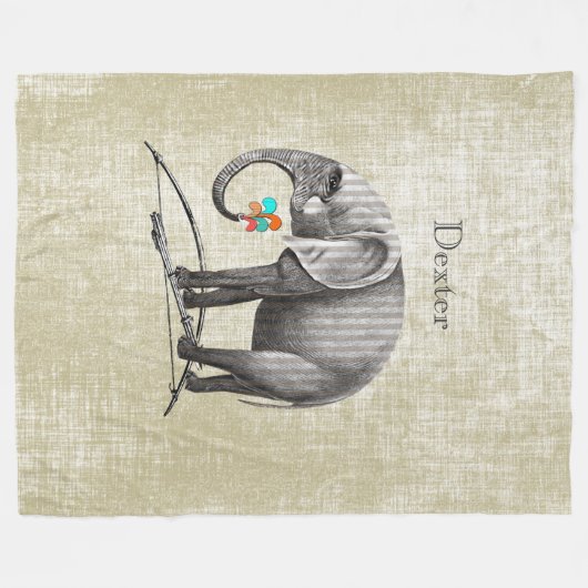  Elephant voor speciale padvinders Fleece Deken (Voorkant (Horizontaal))