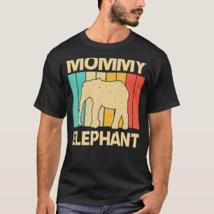 Elephant voor vrouwelijke moeder Indische olifant T-shirt