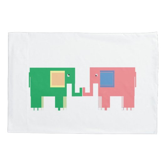 Elephant vrienden kussensloop (Achterkant)