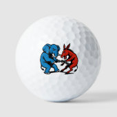 Elephant vs Donkey Graphic Golfballen (Voorkant)