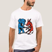 Elephant vs Donkey Graphic T-shirt (Voorkant)