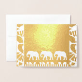 Elephant Walk Folie Kaarten (Voorkant met envelop)