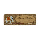 Elephant Walk Monogram Cheetah ID390 Etiket (Voorkant)