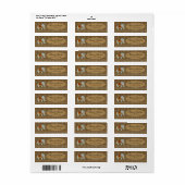 Elephant Walk Monogram Cheetah ID390 Etiket (Full Sheet)