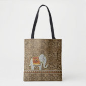 Elephant Walk Monogram Cheetah ID390 Tote Bag (Voorkant)
